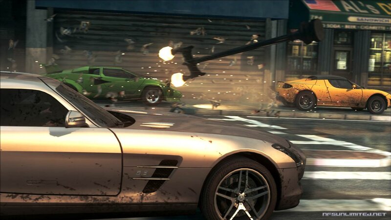 Cars in Street Collision