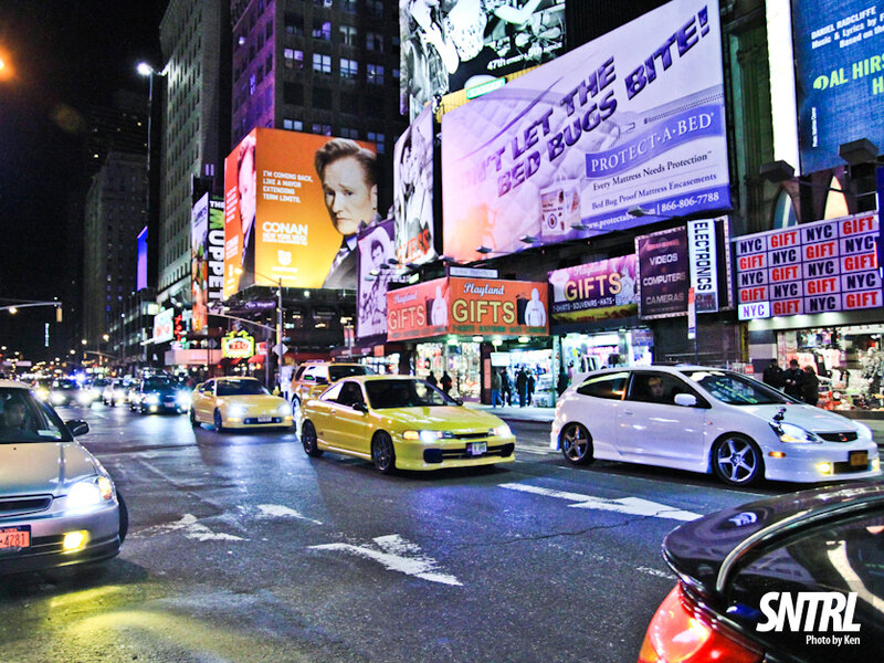 Cars in Times Square