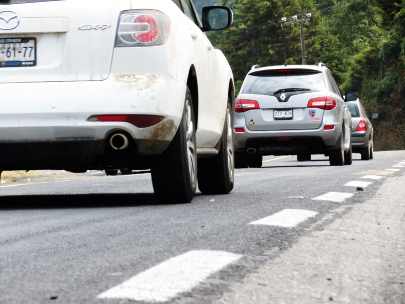 cars in traffic on a road