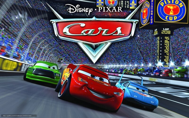 Cars movie race scene