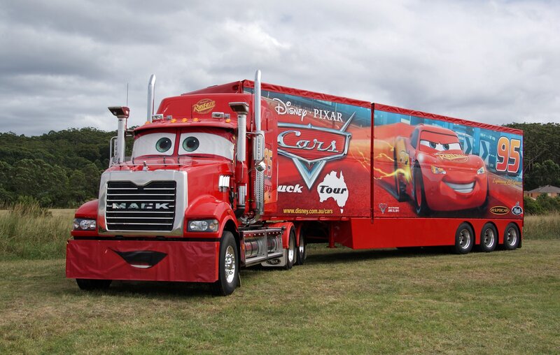 Cars movie tour truck