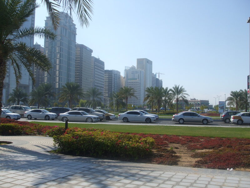 Cars on a City Street — Green