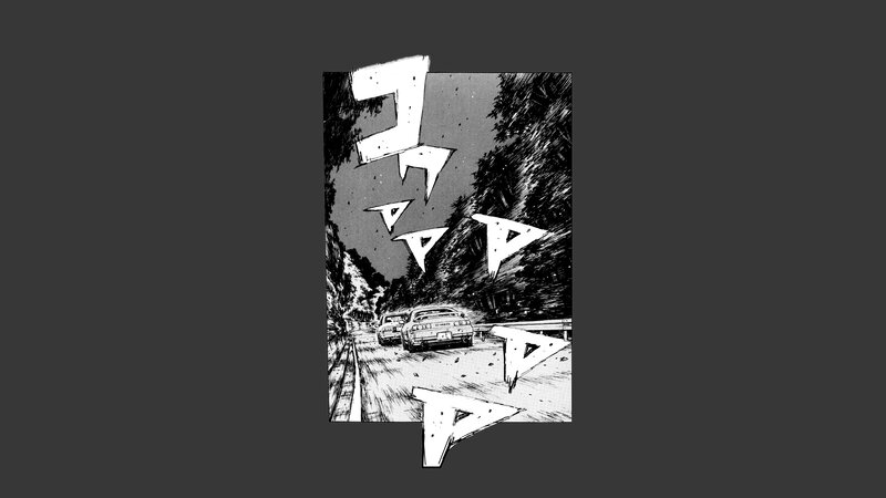 Cars on a Road — Black, Dramatic