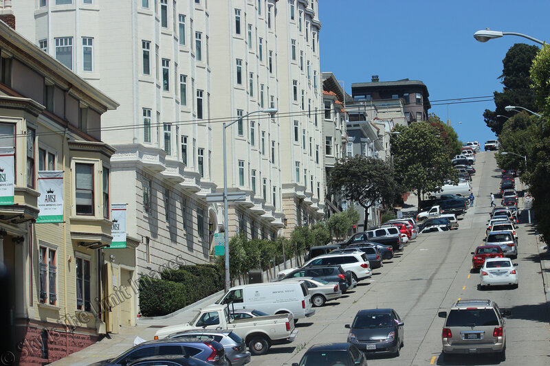 Cars on a Steep Street