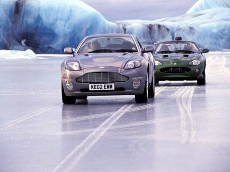 Cars on an icy road