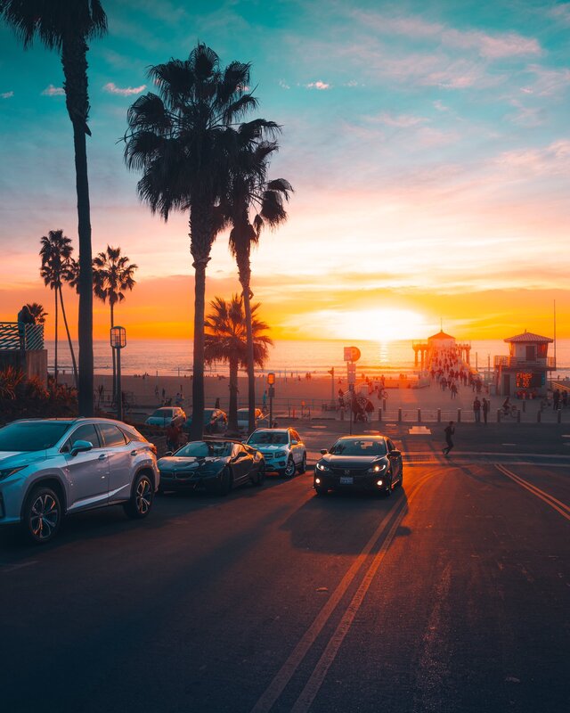 Cars on Beach Road