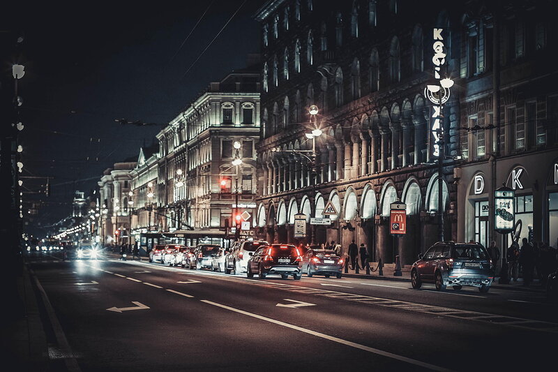 Cars on City Street