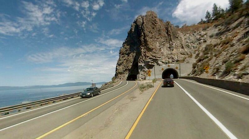 Cars on Coastal Highway