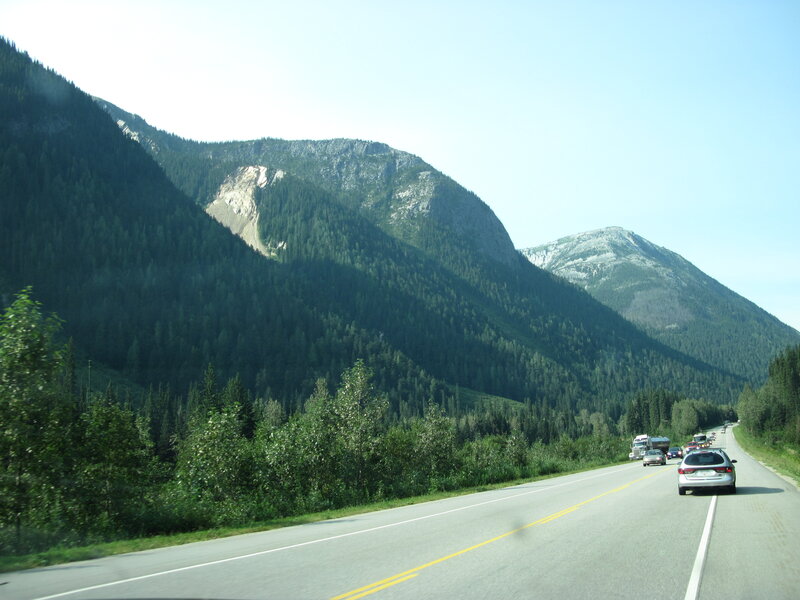 Cars on Mountain Road