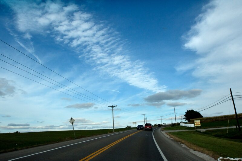 Cars on Rural Road