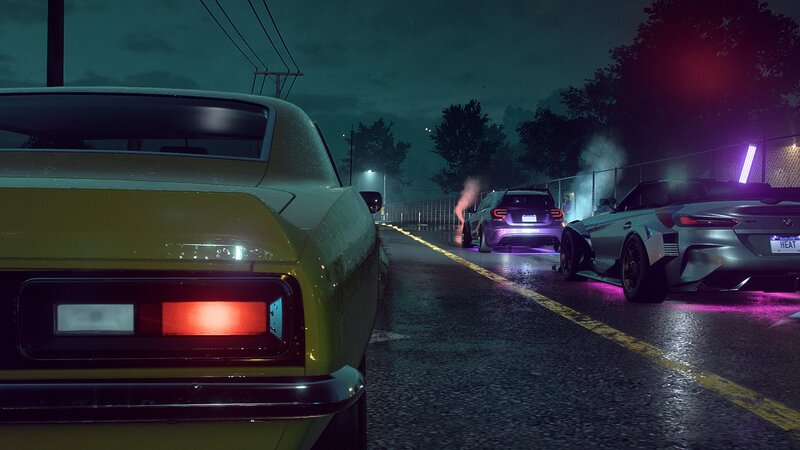 Cars on Wet Road