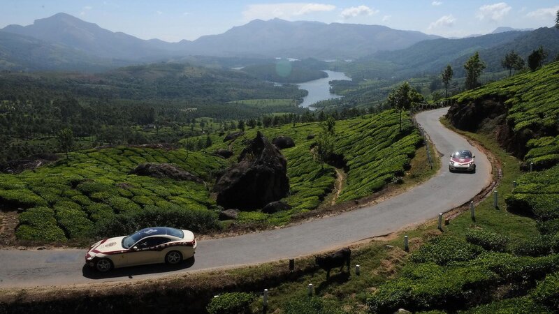 Cars on Winding Road