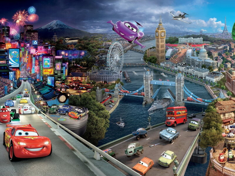 Cars Racing in City