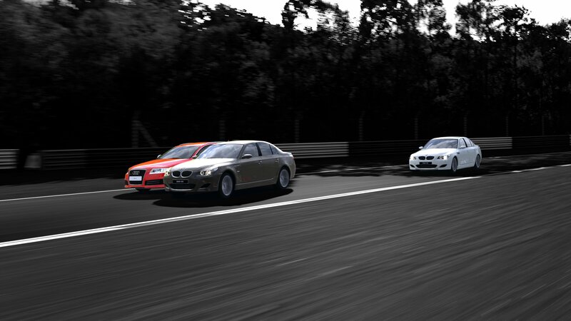 cars racing on a track