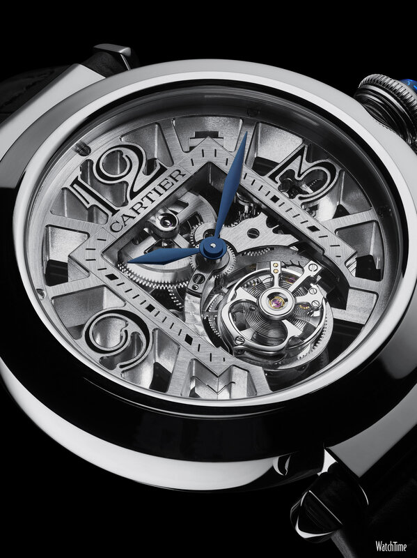 Cartier watch with skeleton dial