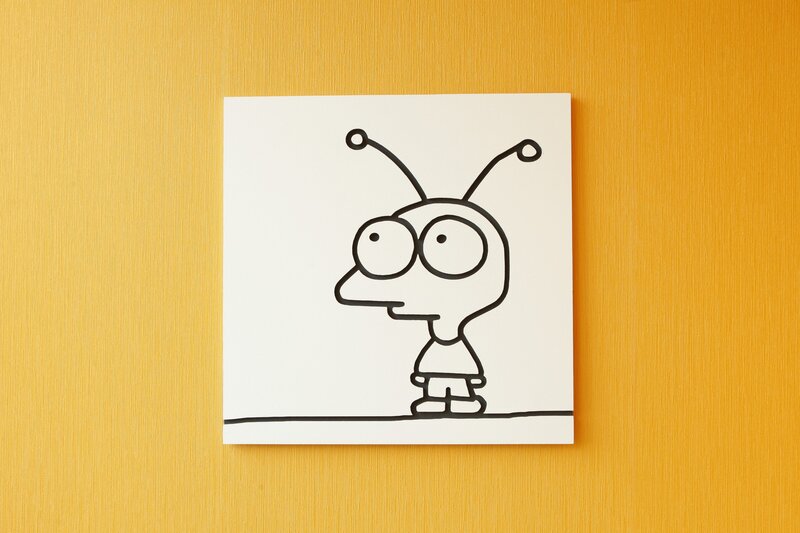 Cartoon Alien Character — Yellow