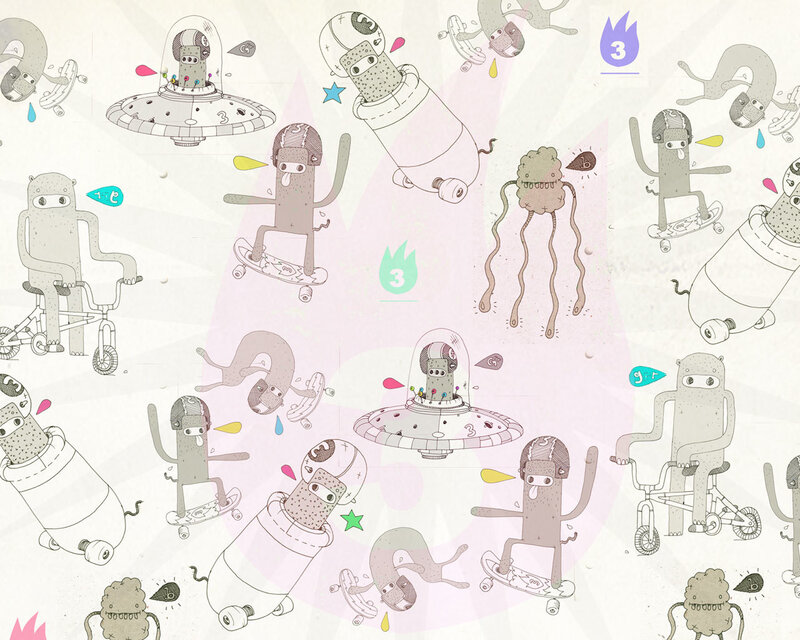 cartoon alien creatures