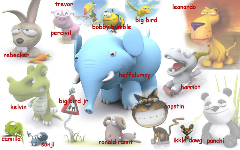 Cartoon animal characters collection
