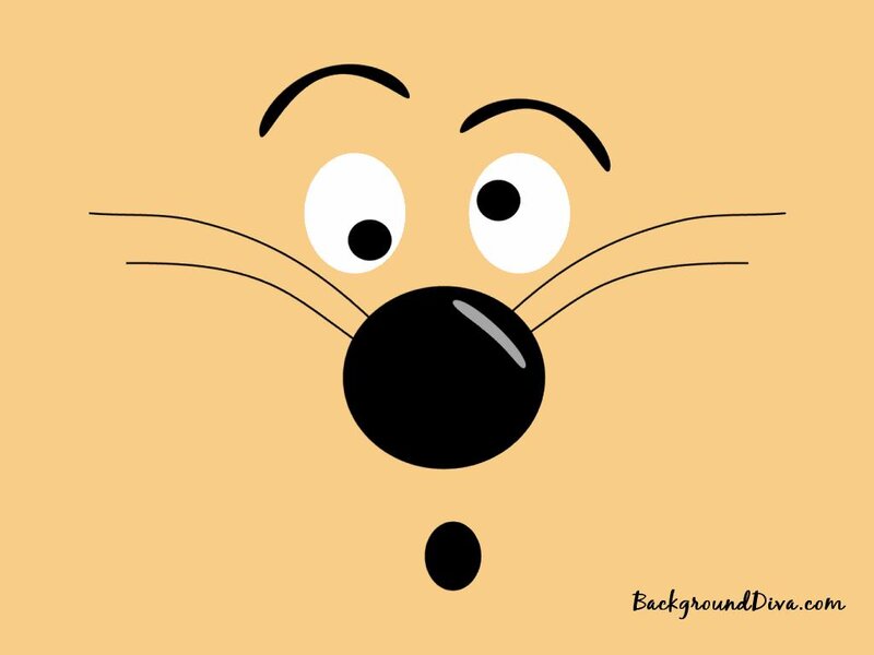 Cartoon Animal Face — Tan