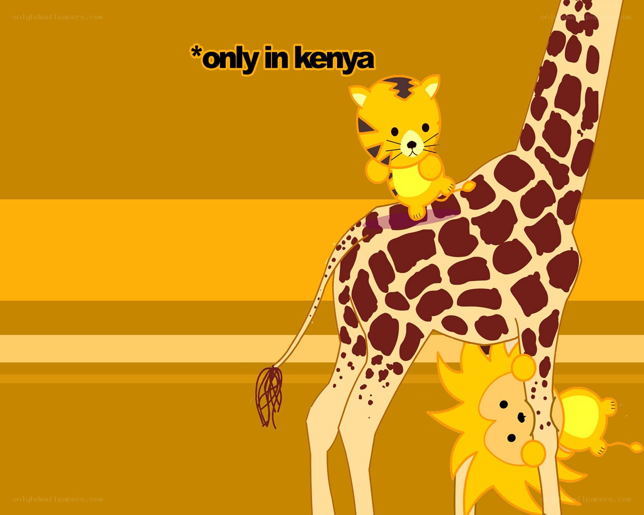 cartoon animals in kenya