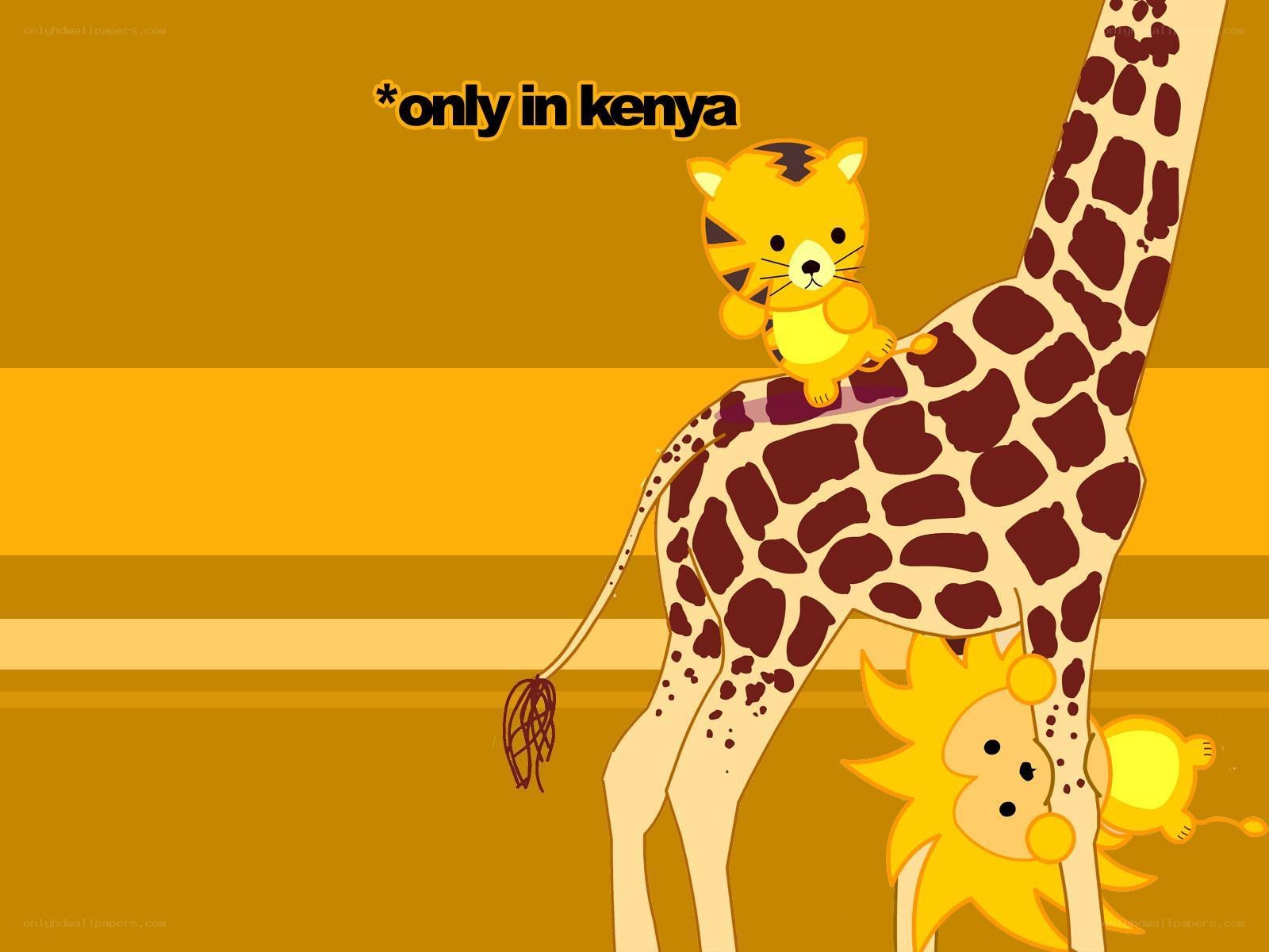 cartoon animals in kenya