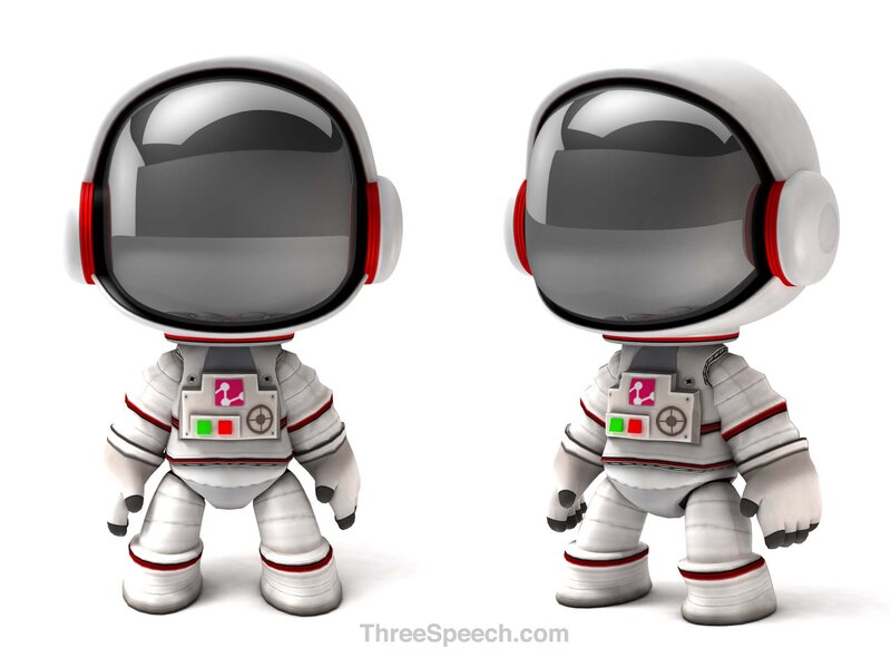 cartoon astronaut figures