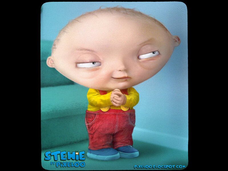 Cartoon Baby Character — Blue