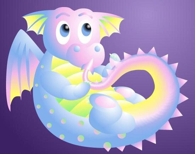 Cartoon Baby Dragon