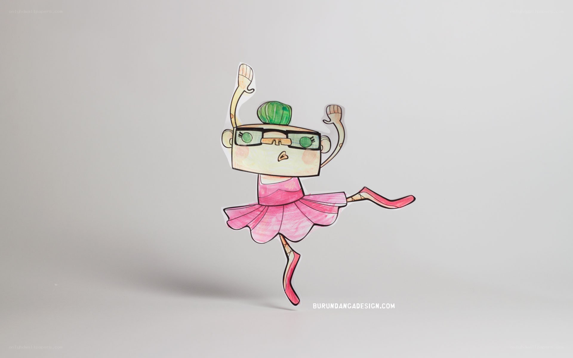 cartoon ballerina character