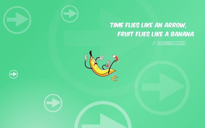Cartoon Banana Character — Green