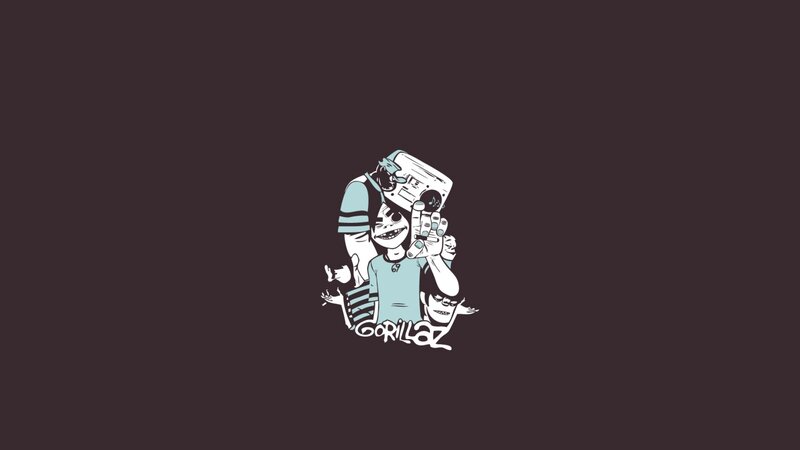 Cartoon Band Members — Black, Playful