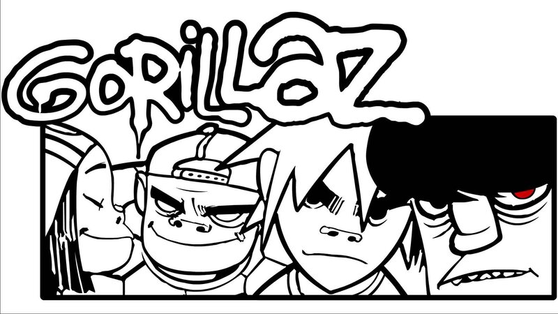 Cartoon Band Members — Black
