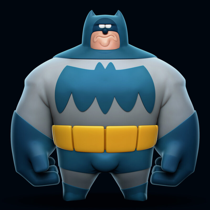 Cartoon Batman Figure