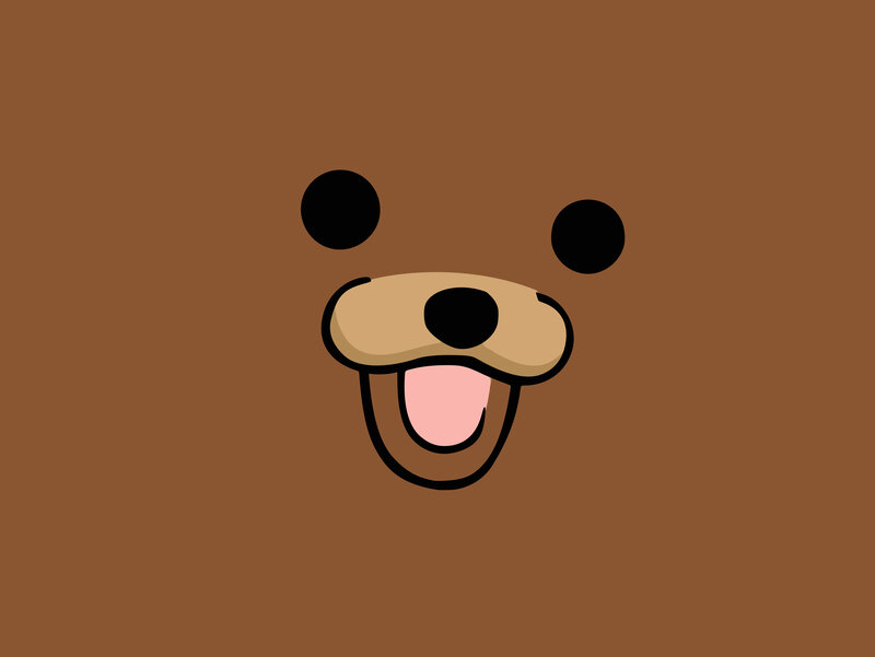 cartoon bear face