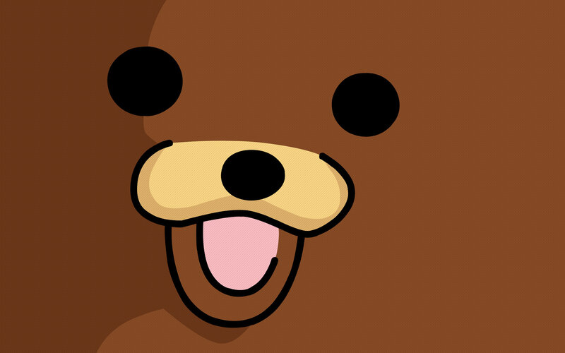 cartoon bear face close-up