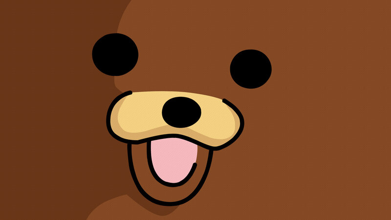 cartoon bear face close-up