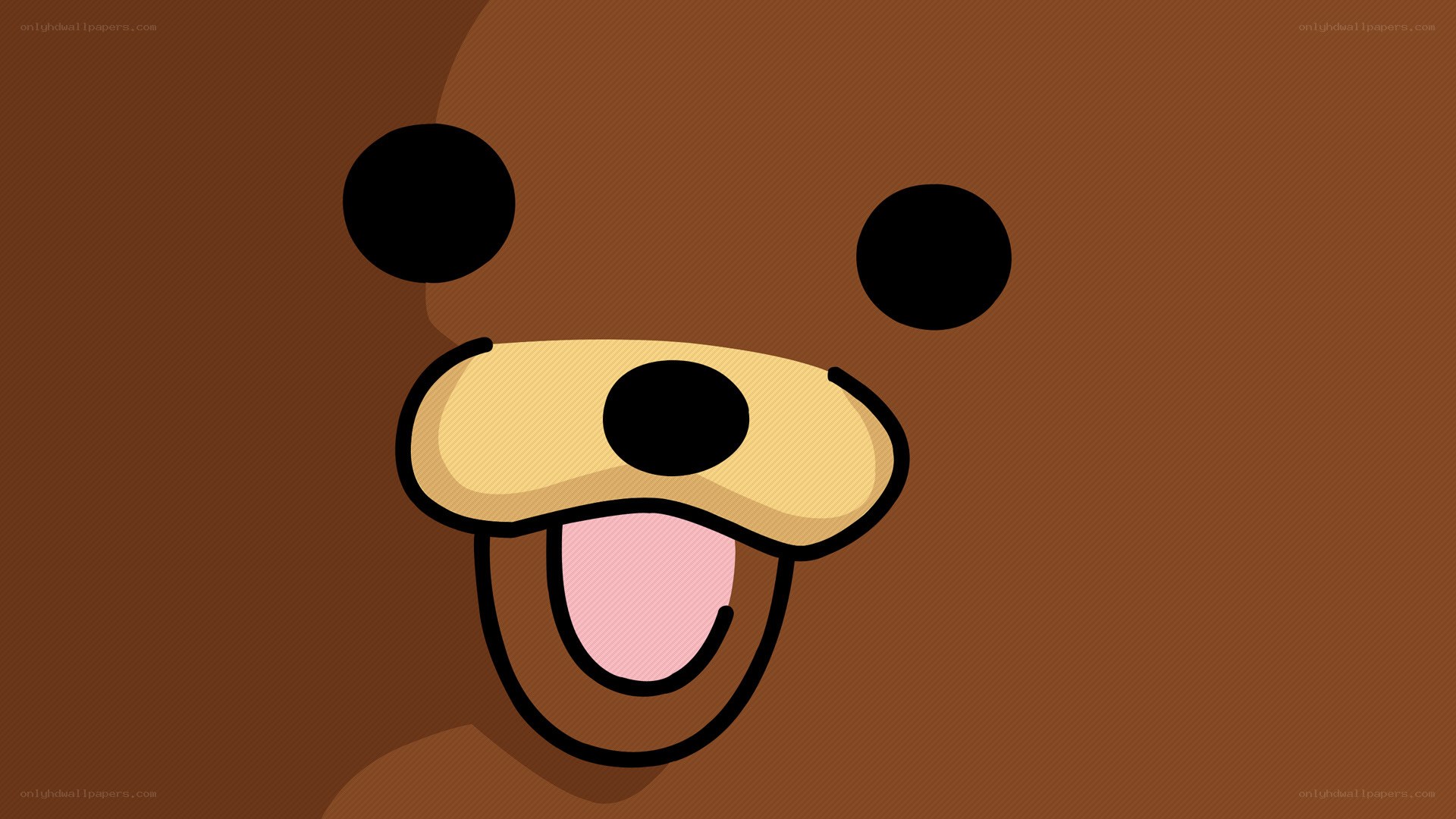 cartoon bear face close-up