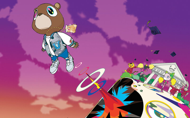 Cartoon Bear Floating