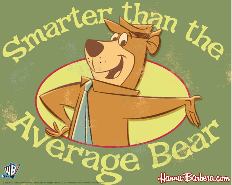 Cartoon Bear in Suit