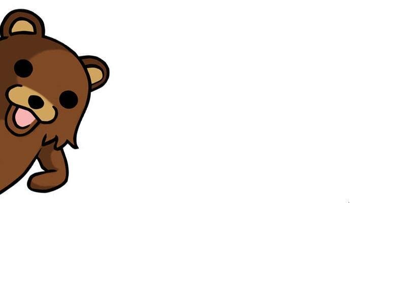 cartoon bear peeking
