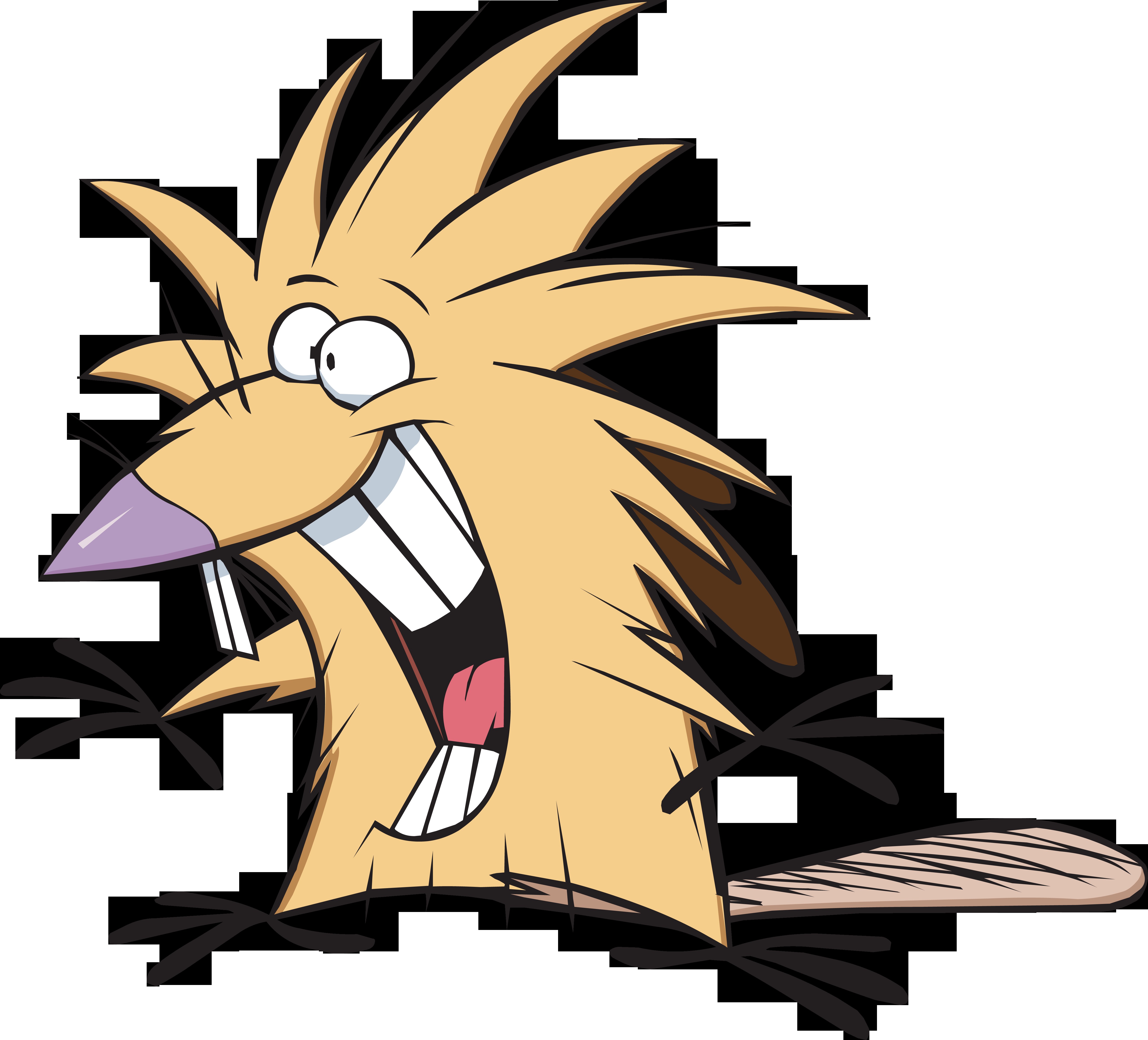 cartoon beaver character