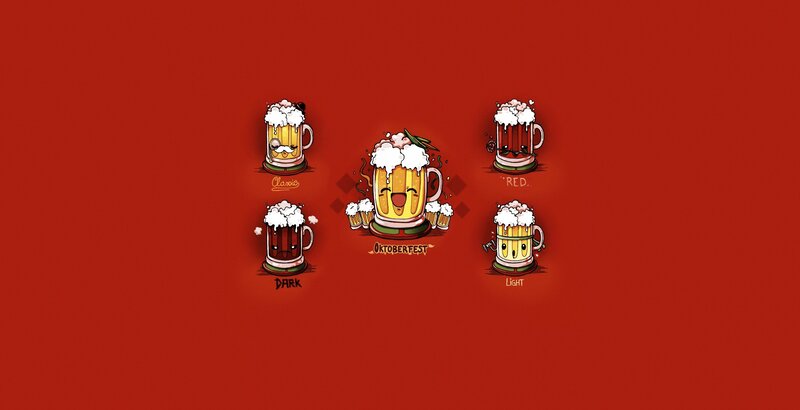 Cartoon Beer Mugs