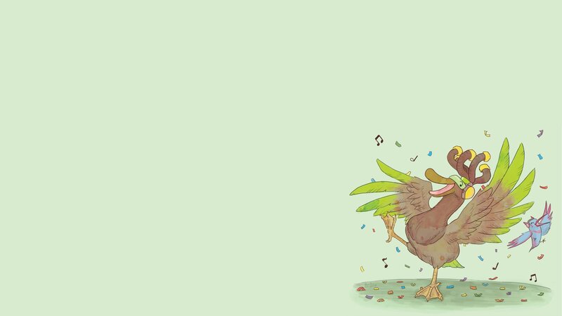 Cartoon Bird Dancing