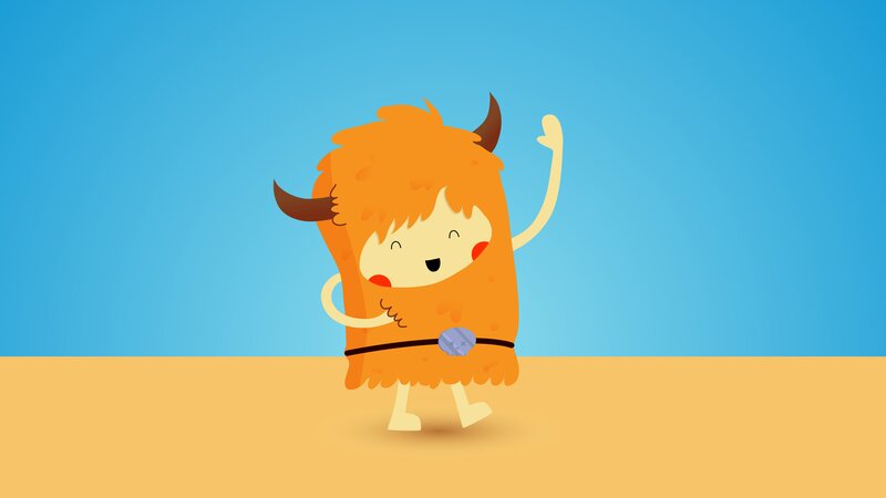 cartoon bison character