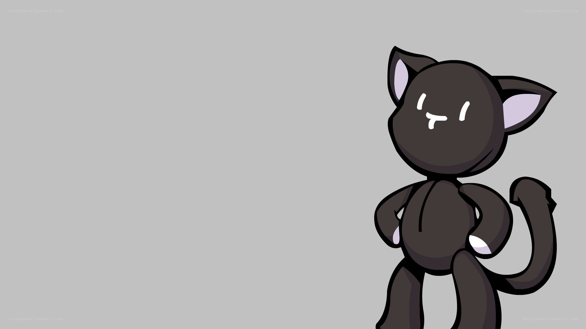 cartoon black cat character