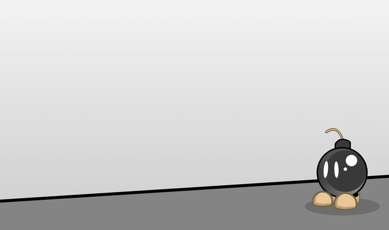 cartoon bomb character