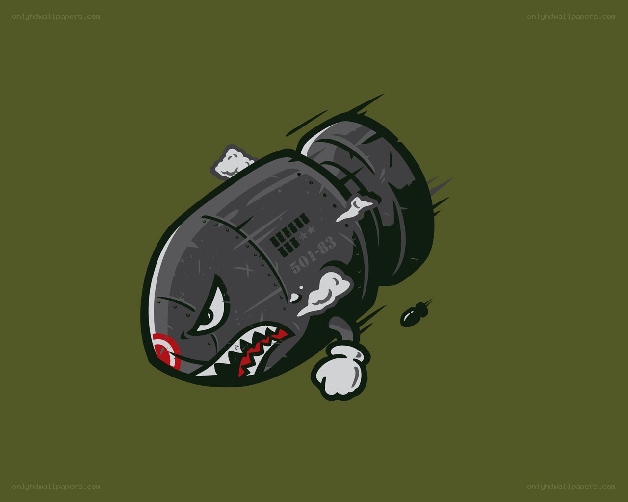 cartoon bomb character