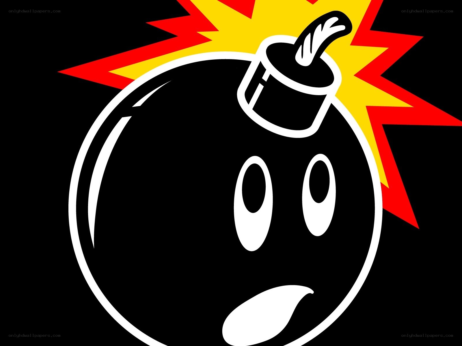 cartoon bomb character