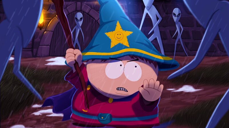 Cartoon Boy in Wizard Outfit