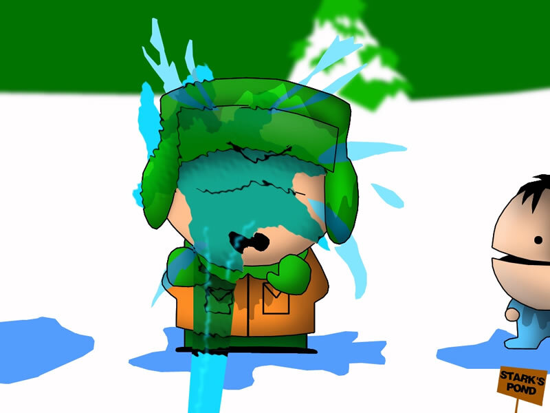 Cartoon Boy Melting